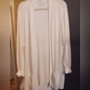 Croft & Barrow New! White Cardi/Sweater 3X
